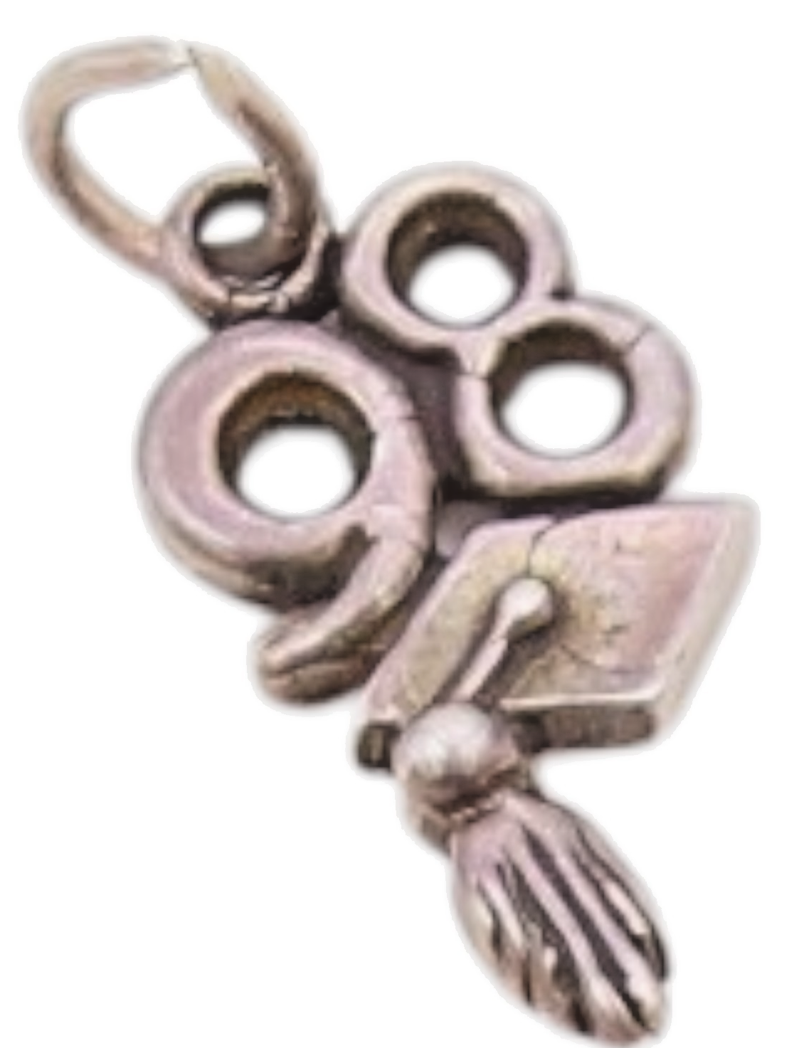 925 Sterling Silver  Vintage 98 Graduation Charm Pendant  PT1925