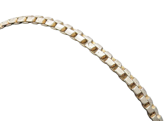 925 Sterling Silver  Vintage Closed Zip Chain Bracelet  BT9806