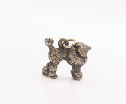925 Sterling Silver Vintage Pendant Solid Carved 3D Mini Charm Lion  PT23312