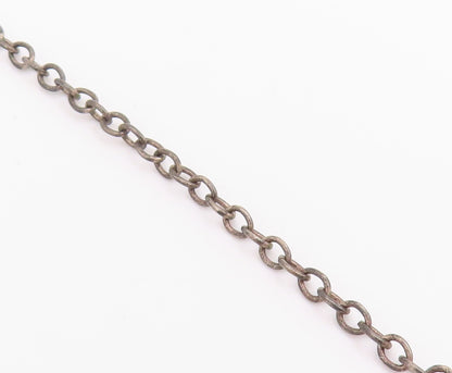 925 Sterling Silver Vintage Necklace Etched Love Heart Charm Motif Chain  NE4832