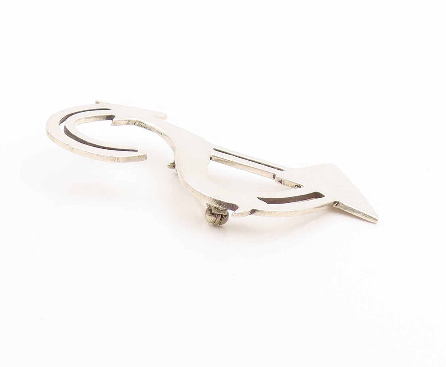 925 Sterling Silver Vintage Brooch FORBES Marine Creature With An Anchor BP11606