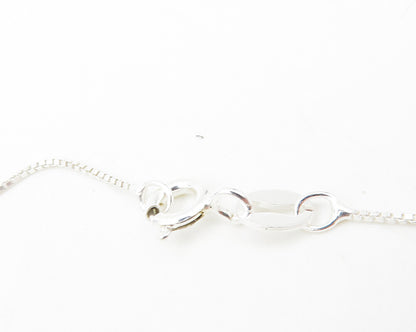 925 Sterling Silver  Genuine Diamonds Open Love Heart Chain Necklace  NE1930