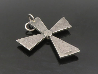 SERAFIN MOCTEZUMA 925 Silver  Vintage Jade Religious Cross Pendant  PT19711