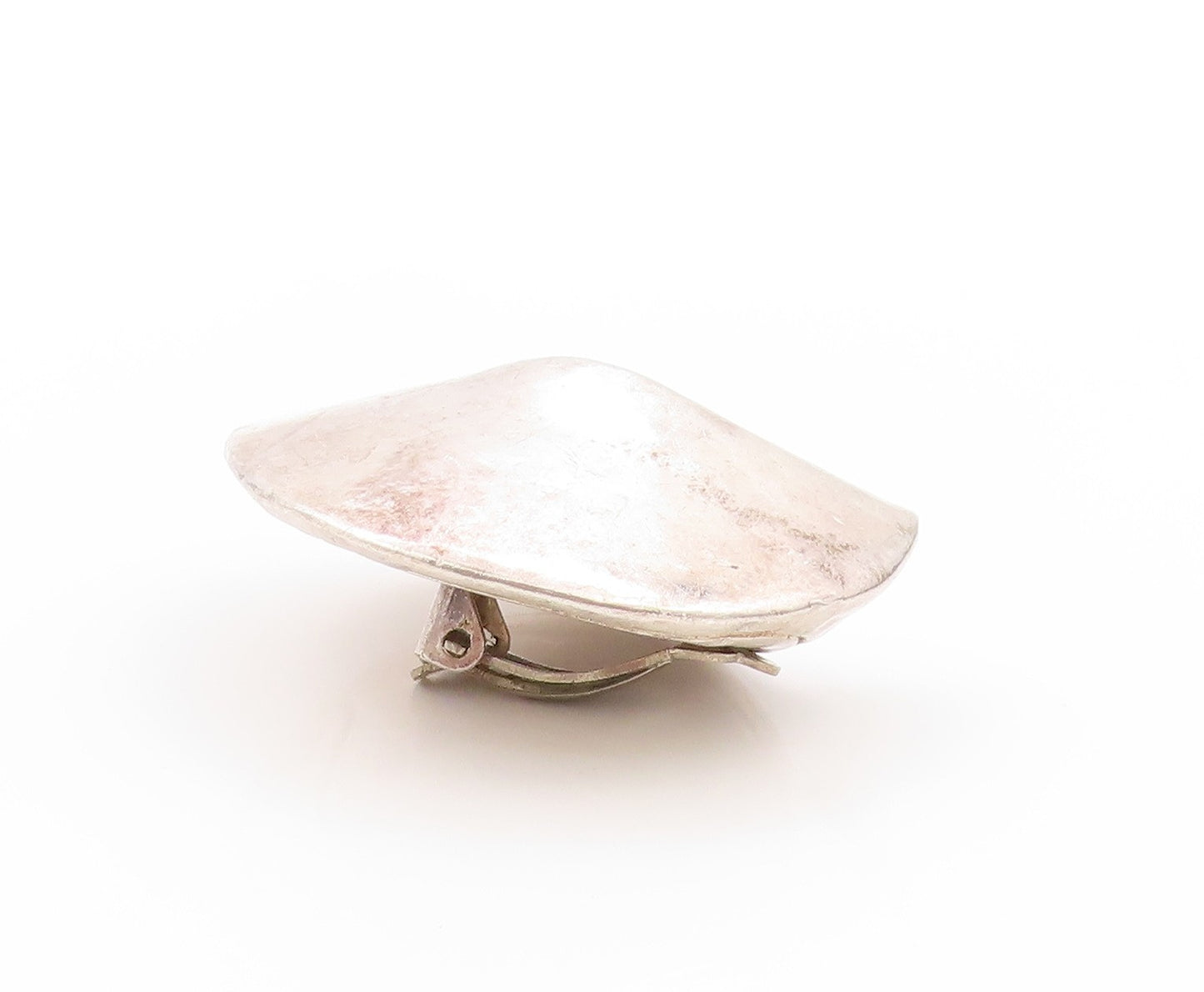 925 Sterling Silver Vintage Earrings Modernist Brutalist Fold Design  EG13607