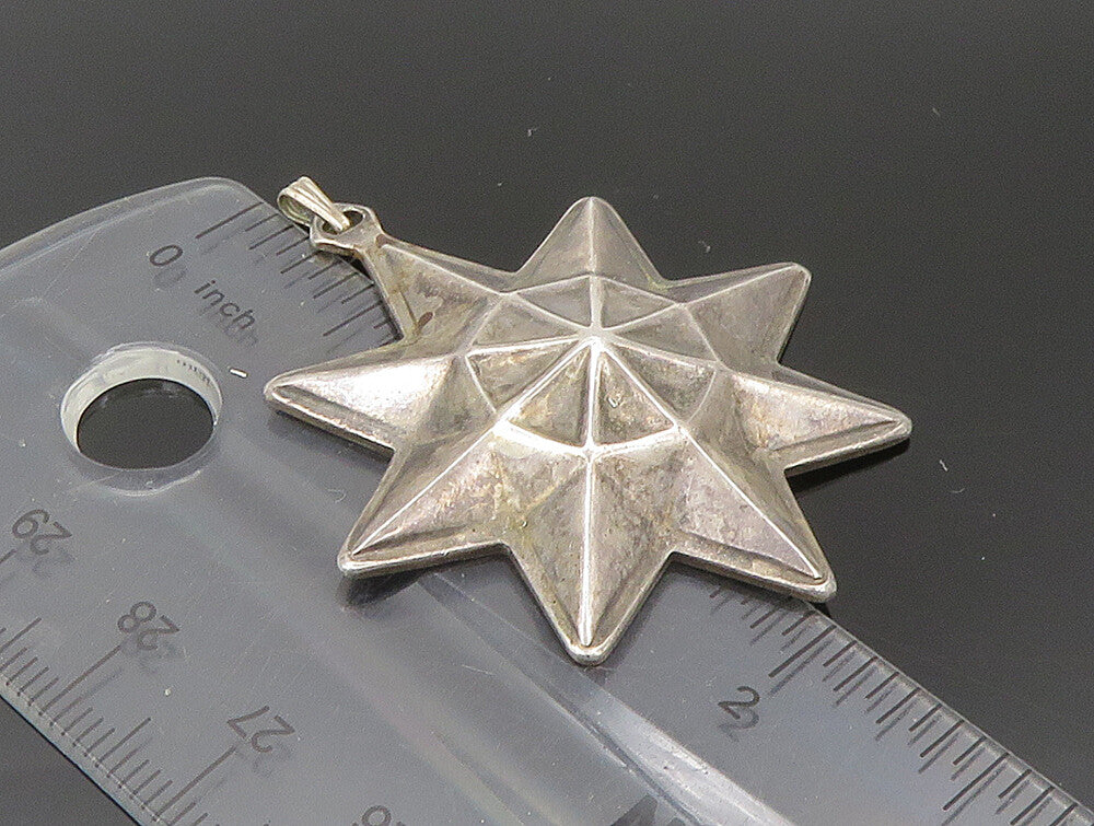 REED & BARTON 925 Sterling Silver  Vintage Christmas Star Pendant  PT19987
