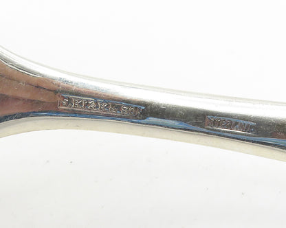 S. KIRK & SON 925 Silver  Vintage Shiny Floral Detail Fruit Spoon  TR2519