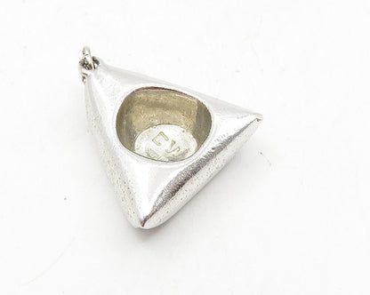 925 Sterling Silver  Vintage Shiny Smooth Petite Hat Motif Pendant  PT7369
