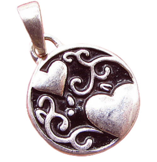 925 Sterling Silver  Dear Friends Are Always Close To The Heart Pendant  PT1744