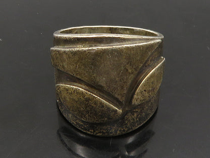 PRATA JOYERIA 925 Silver  Vintage Dark Tone Tapered Band Ring Sz 7.5  RG23879