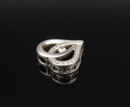 925 Silver  Vintage Dainty Genuine Diamonds Love Heart Charm Pendant  PT21378