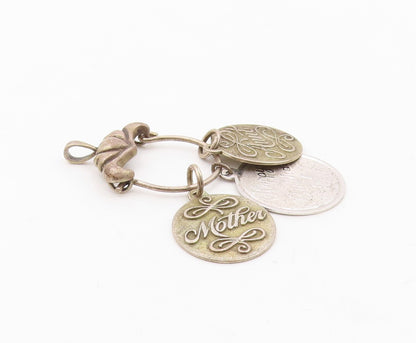 925 Sterling Silver  Vintage Happy Birthday Aunt & Mother Pendant  PT16733