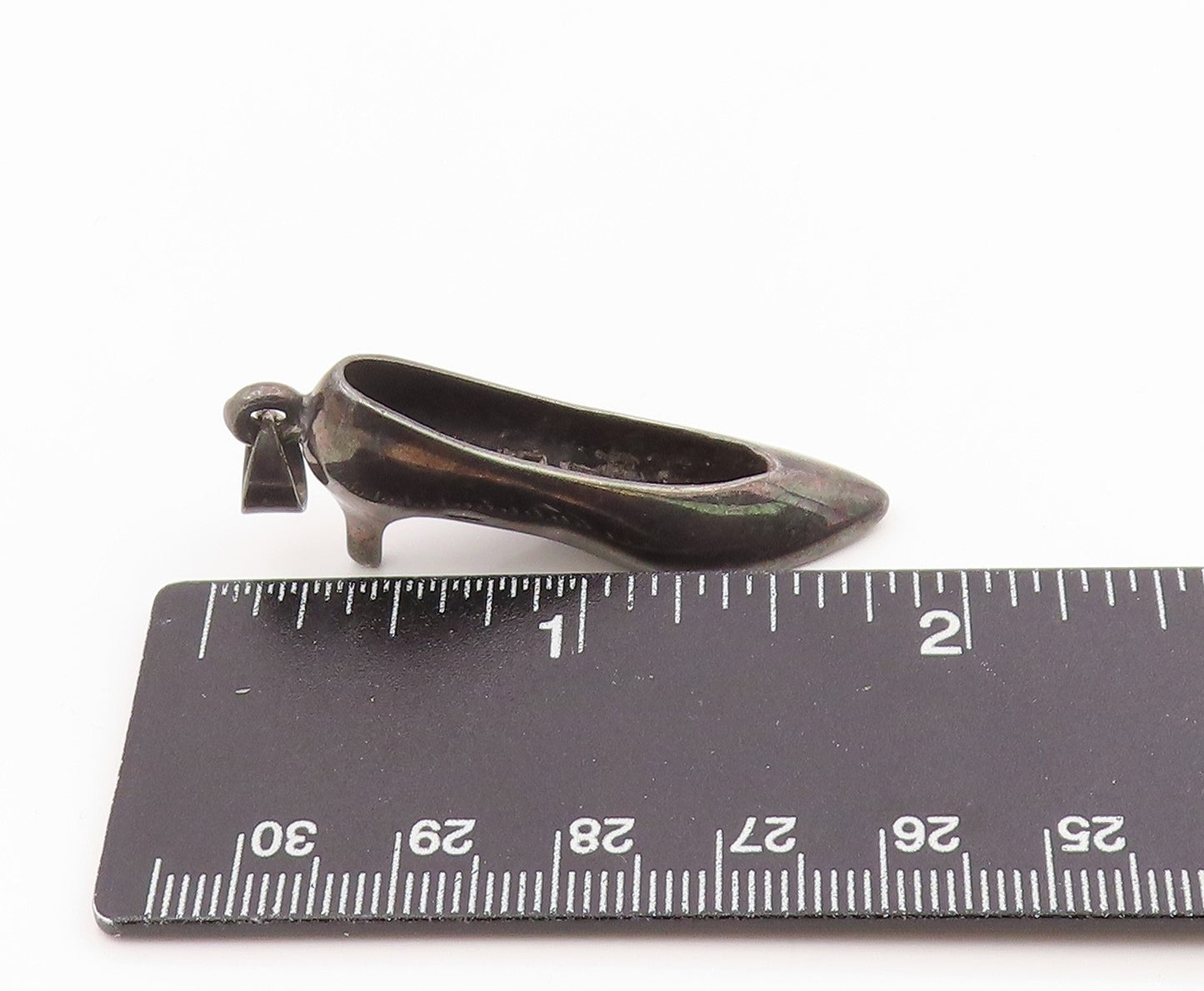 925 Sterling Silver Vintage Pendant NINE WEST Classic High Heel Shoe  PT26066