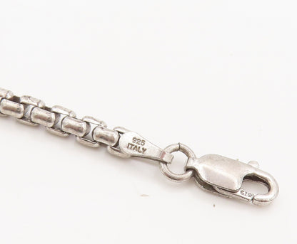 925 Sterling Silver  Vintage Swirly DNA Black White Diamonds Bracelet  BT10130