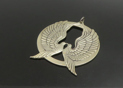 WALLACE 925 Sterling Silver  Vintage Peace On Earth Doves Pendant  PT19214