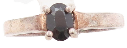 925 Sterling Silver Vintage Ring Minimalist Oval Cut Spinel  Sz 8  RG32593