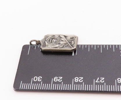 925 Sterling Silver Vintage Pendant 1943 St. Elizabeth Graduation Charm  PT24672