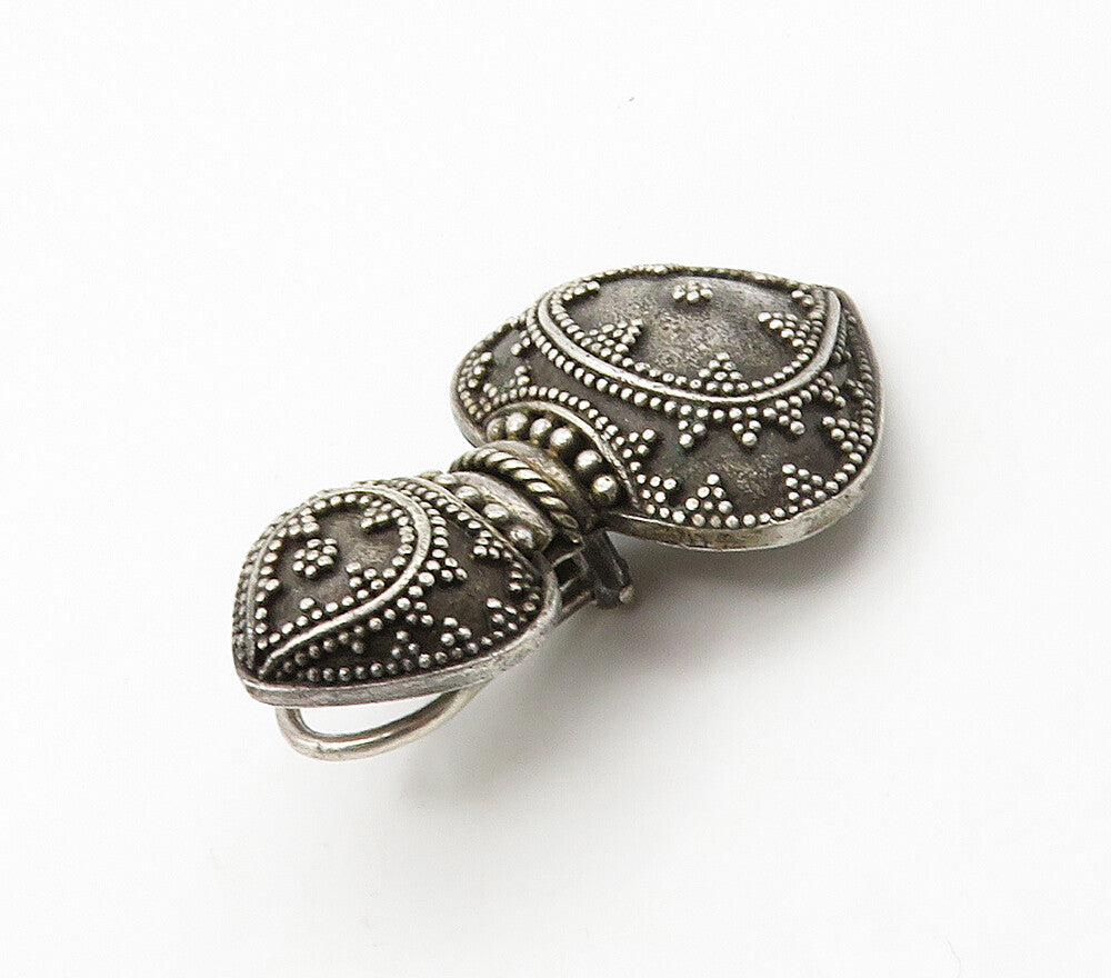 JOHN HARDY 925 Sterling Silver Vintage Ornate Detail Single Earring  EG8174