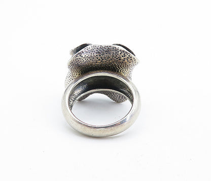SILPADA 925 Silver  Vintage Dark Tone Sculpted Cocktail Ring Sz 8  RG7046