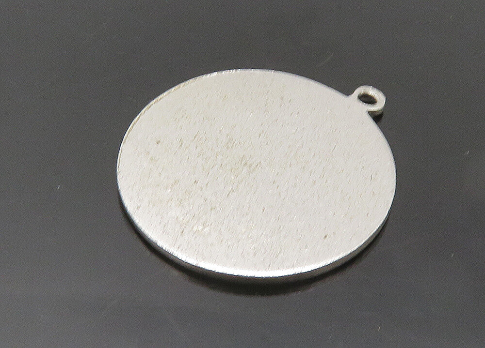 925 Sterling Silver  Vintage Enamel Merry Christmas Mistletoe Pendant  PT15670