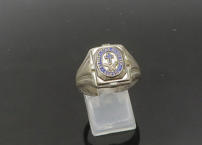 SK&F 925 Silver  Vintage Our Lady Star Of The Sea School Ring Sz 9  RG21743