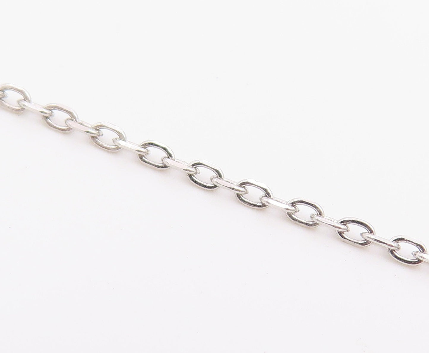 925 Sterling Silver Vintage Necklace Mother Of Pearl Halo CZ Virgin Mary  NE4902