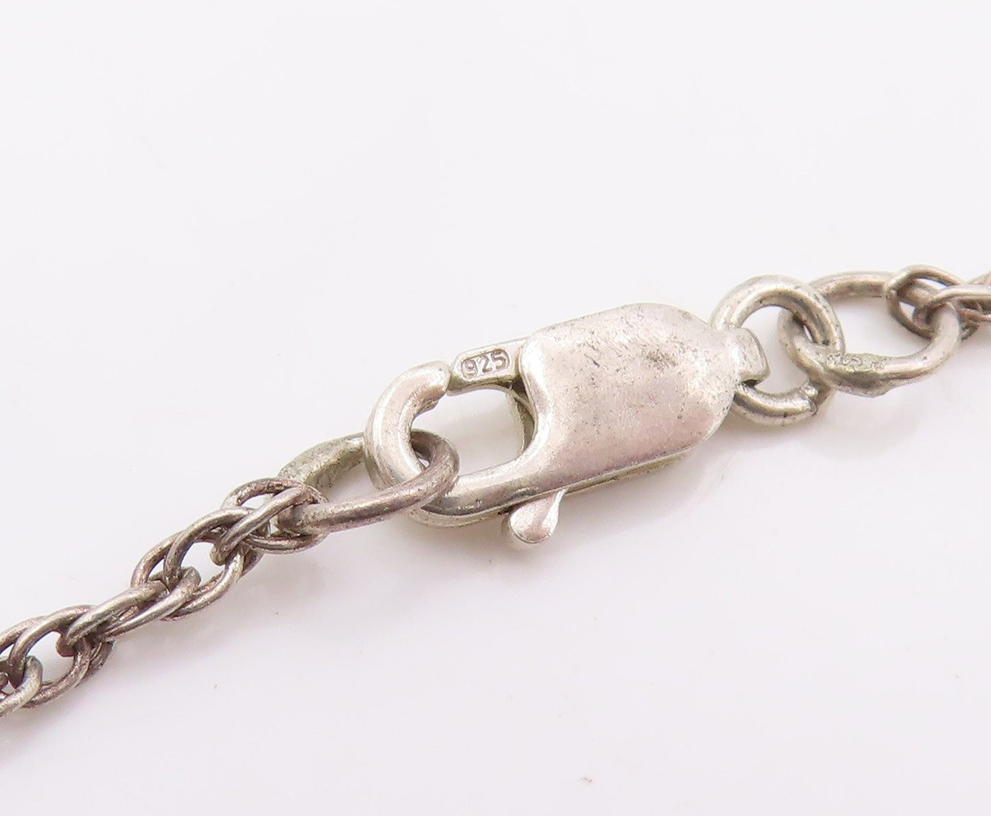 925 Sterling Silver Vintage Necklace Purple Amethyst & Pearl Floral Drop  NE4756
