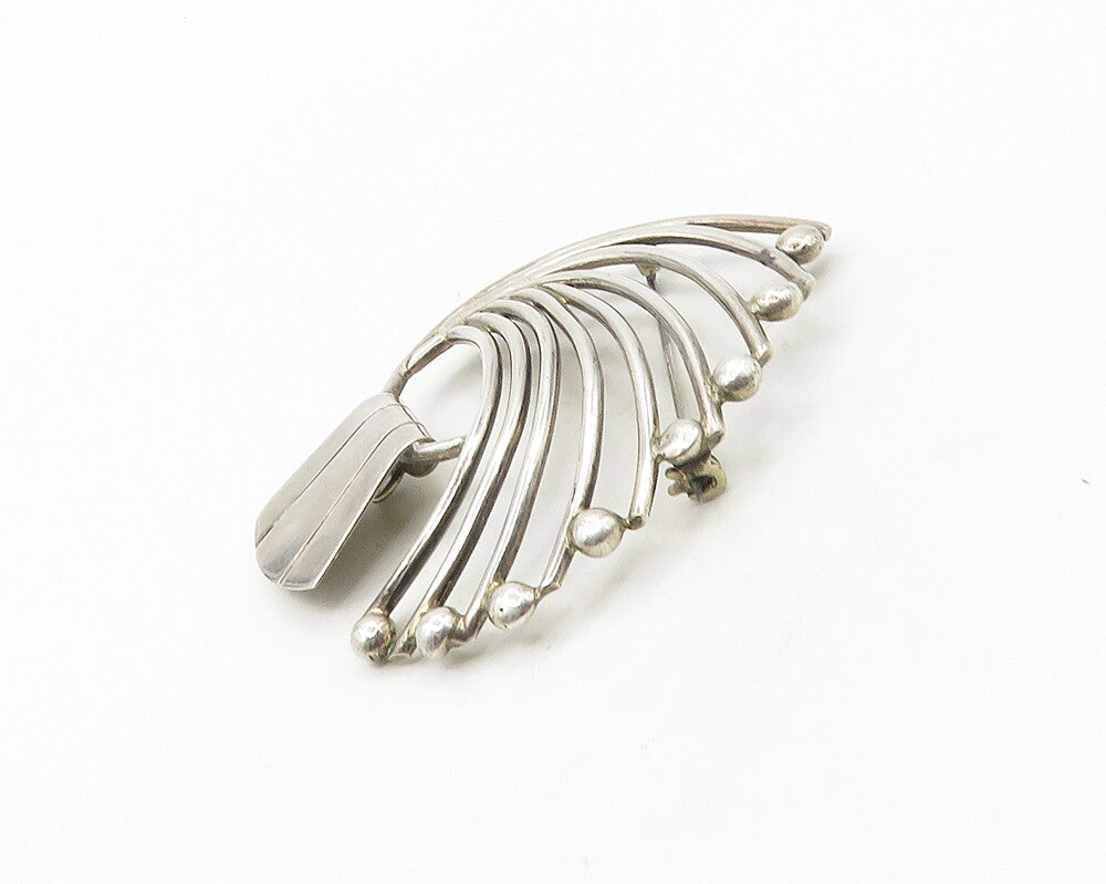 BETO MEXICO 925 Sterling Silver  Vintage Modernist Design Brooch Pin  BP7193