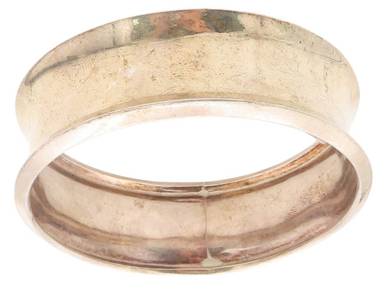 925 Sterling Silver Vintage Bracelet Minimalist Broad Bangle  BT11329