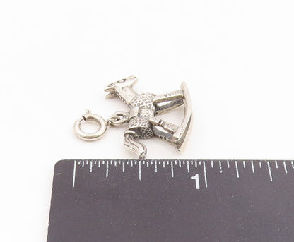 925 Sterling Silver Vintage Pendant Miniature Baby Rocking Horse Charm  PT25924