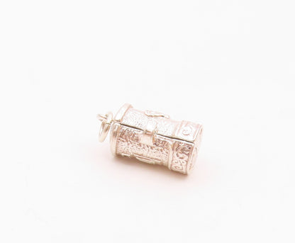 925 Silver  Vintage Royal Hatch With Solider Charm Pendant (OPENS)  PT20656