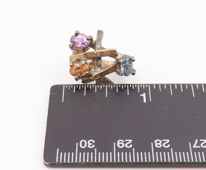 14k Gold & 925 Sterling Silver Vintage Earrings Gemstone Single Pieces  EG14297