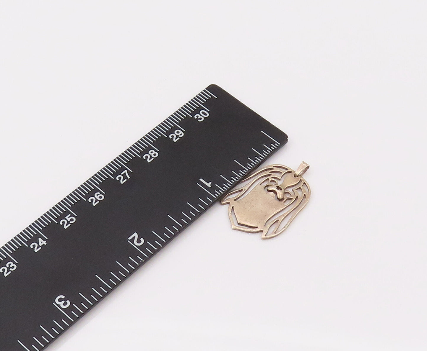 925 Sterling Silver  Vintage Happy Dog Outline Cutout Pendant  PT22180