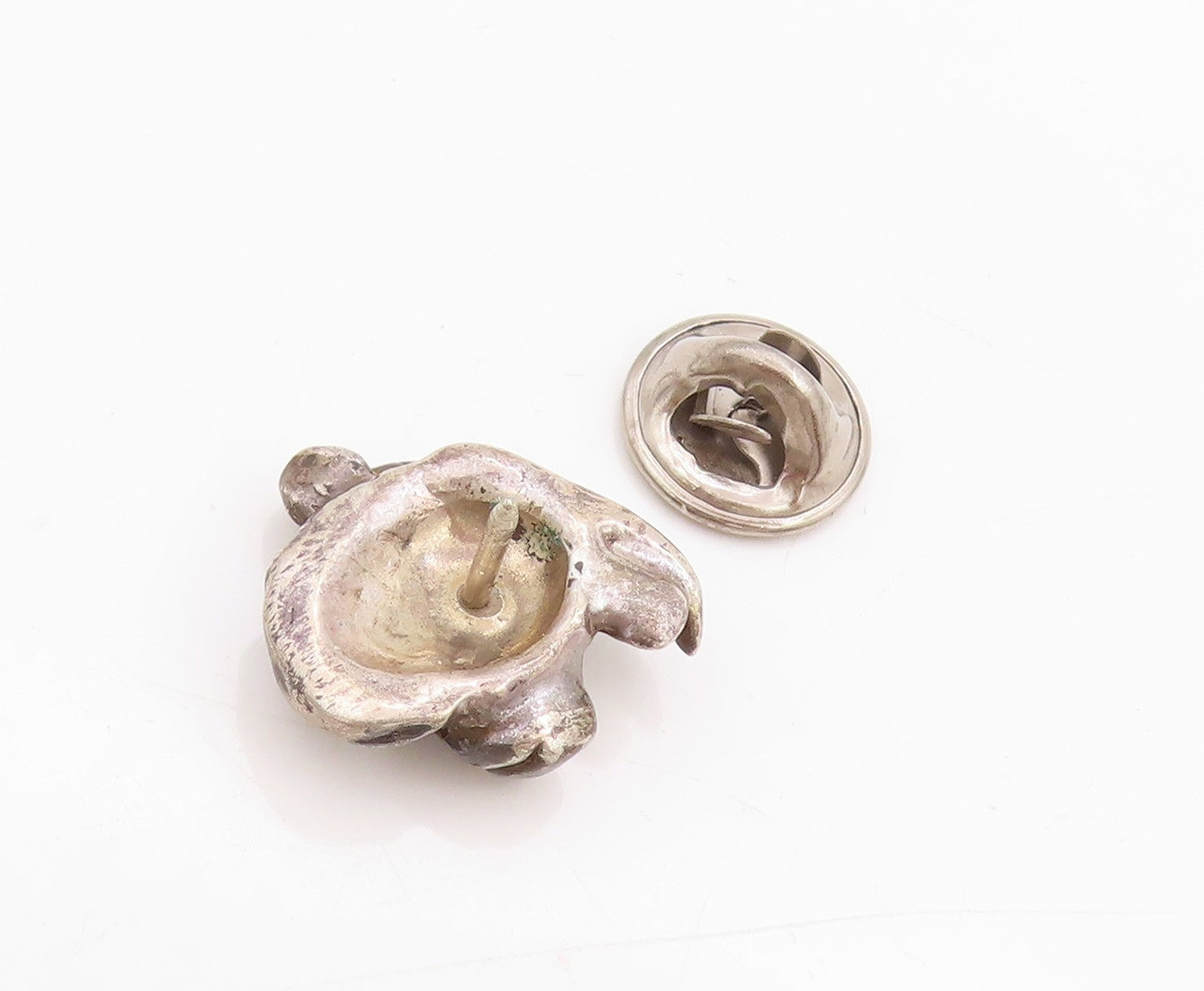 925 Sterling Silver Vintage Pin Dark Tone Staffordshire Bull Terrier TR3993