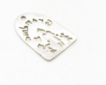 ANNI CO. 925 Sterling Silver  Vintage Cutout Grandma Love Pendant  PT7780