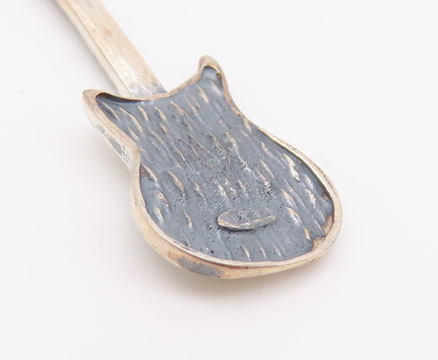 925 Sterling Silver Vintage Brooch Musical Notes & Dangling Instruments  BP11697