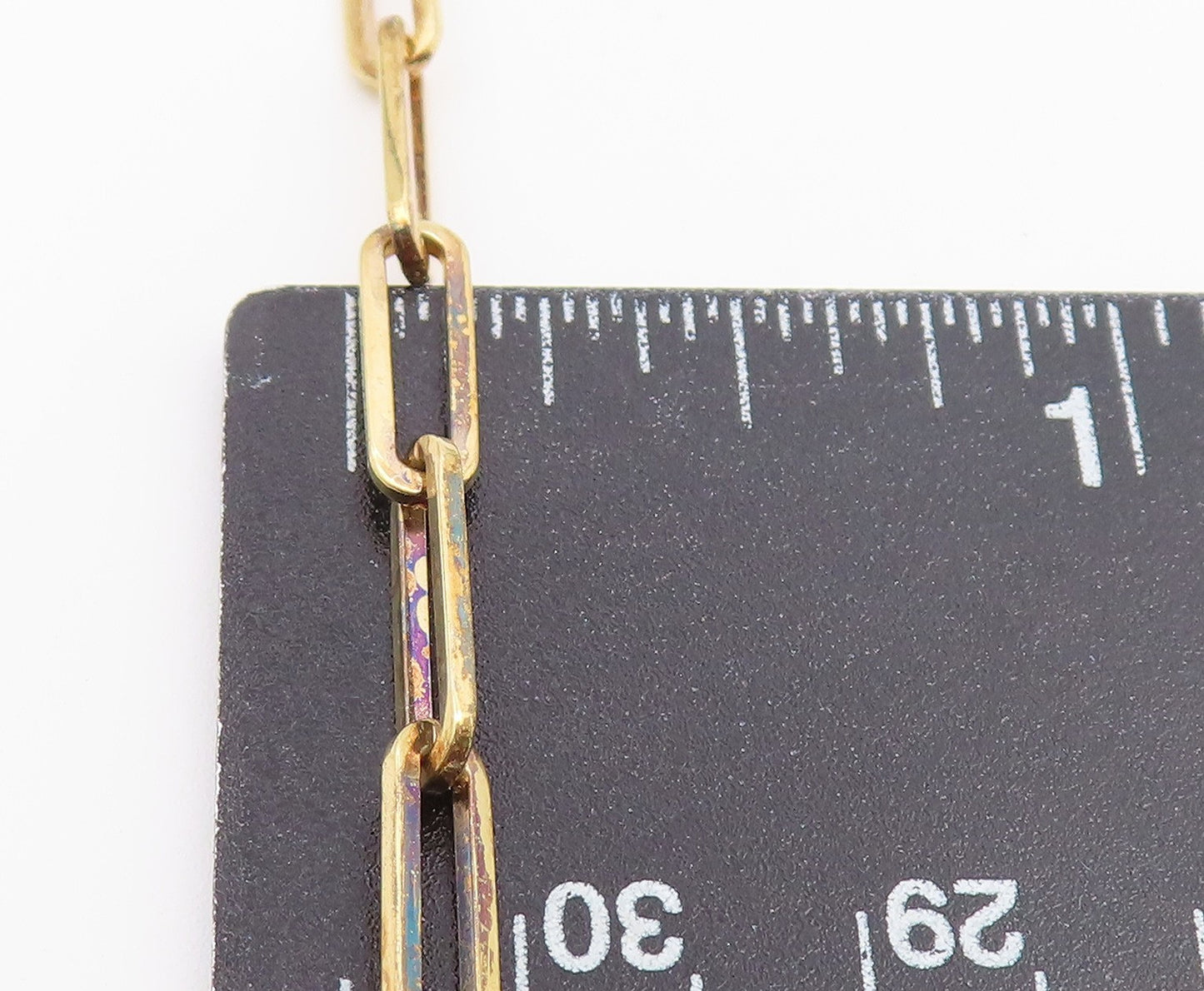 925 Sterling Silver Vintage Necklace Gold Plated Interlocking Oval Chain  NE4934