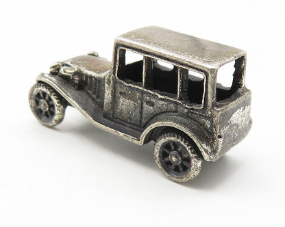 925 Sterling Silver  Vintage Dark Tone Old Fashioned Car Trinket   TR1817