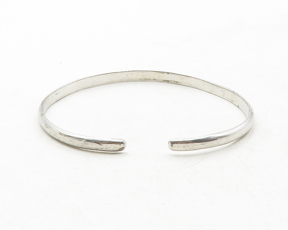 925 Sterling Silver  Vintage A Grandmother's Love Quote Cuff Bracelet  BT4789