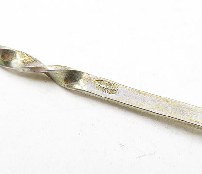 BREADNER M. CO.  925 Silver  Vintage Enamel Seahorse Demitasse Spoon  TR1157