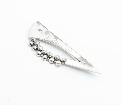 MEXICO 925 Sterling Silver  Vintage Modernist Bubble Detail Brooch Pin  BP2741