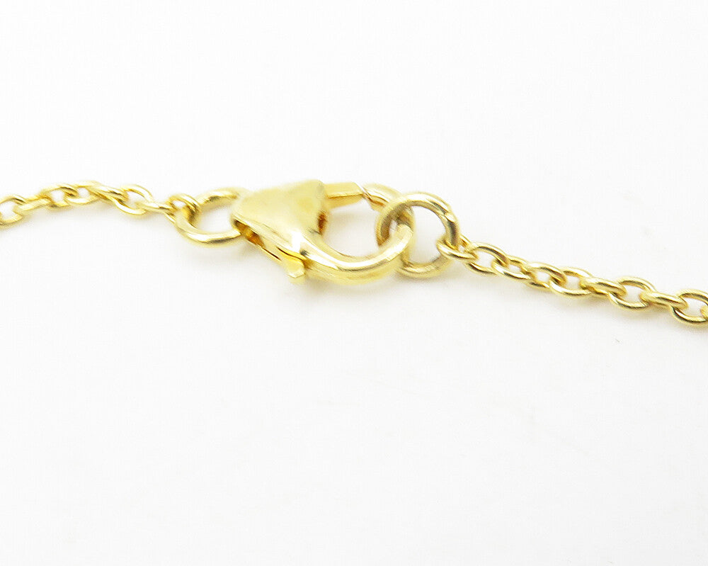 925 Sterling Silver Garnet & Multi Stone Gold Plated Chain Necklace NE1950