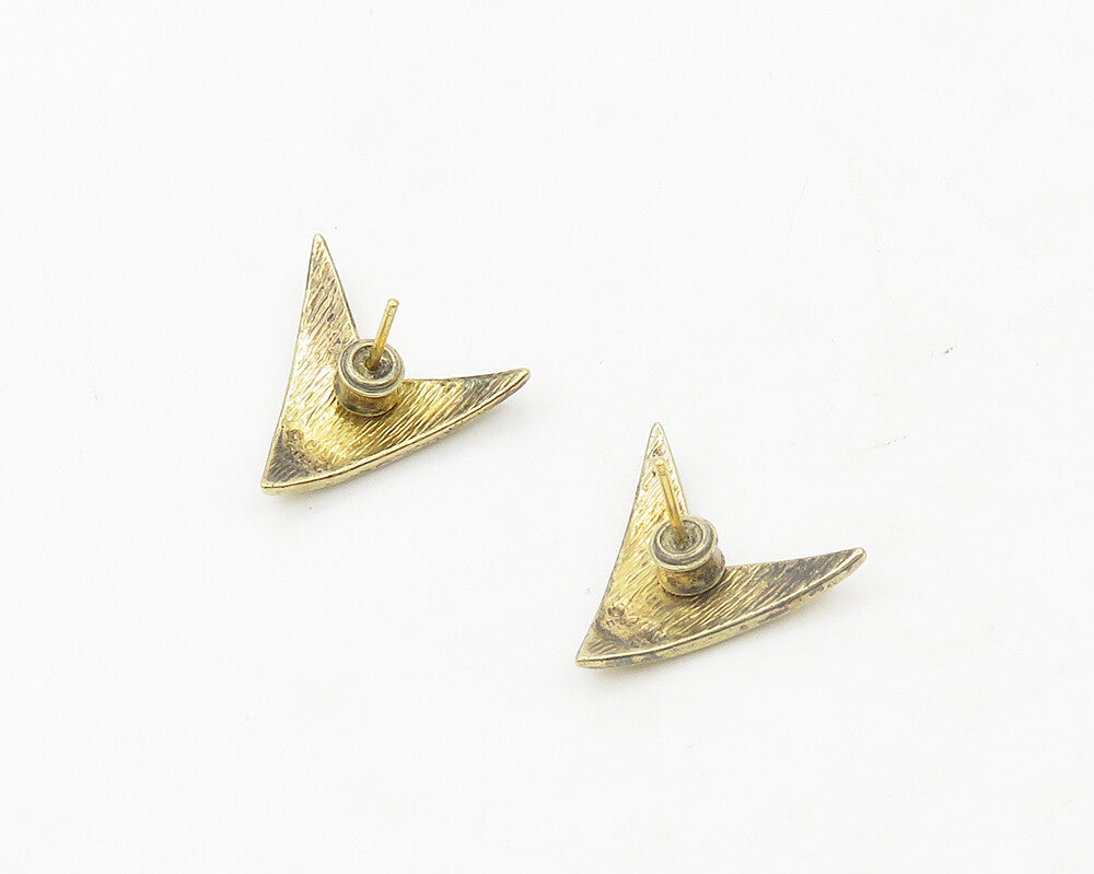 CIANI 925 Sterling Silver Vintage Shiny Gold Plated Arrow Drop Earrings EG9633