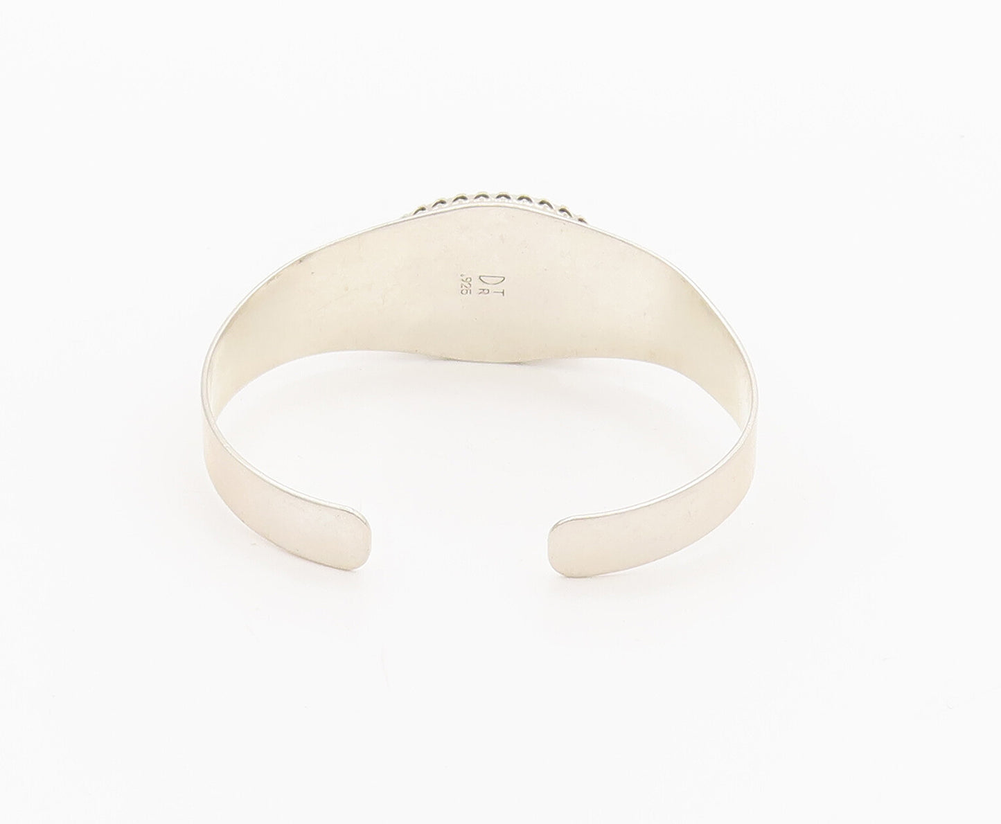 DTR JAY KING 925 Silver  Vintage Minimalist Charoite Cuff Bracelet  BT10009