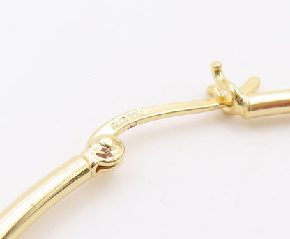 925 Sterling Silver Vintage Earrings Gold Plated Minimalist Large Hoops  EG14424