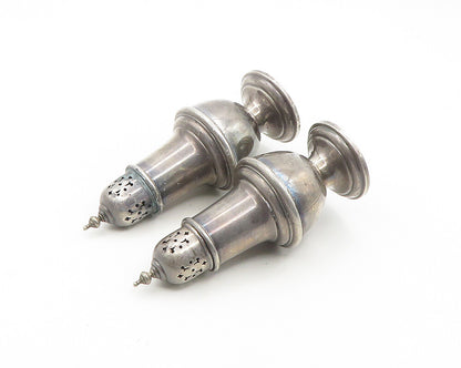 GORHAM 925 Sterling Silver  Vintage Antique Salt & Pepper Shakers  TR2530