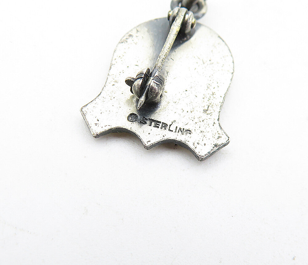 925 Sterling Silver  Vintage Petite Bowling Ball & Pins Brooch Pin  BP1921