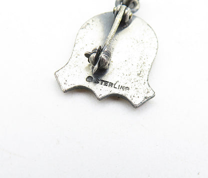 925 Sterling Silver  Vintage Petite Bowling Ball & Pins Brooch Pin  BP1921