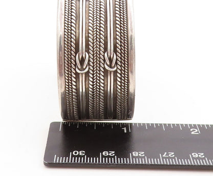 925 Sterling Silver Vintage Bracelet Multi Design Chain Carved Cuff  BT10940