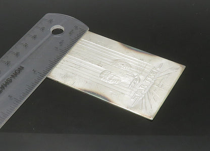 925 Sterling Silver  Vintage Shiny Star Trek Collection Card  TR3088