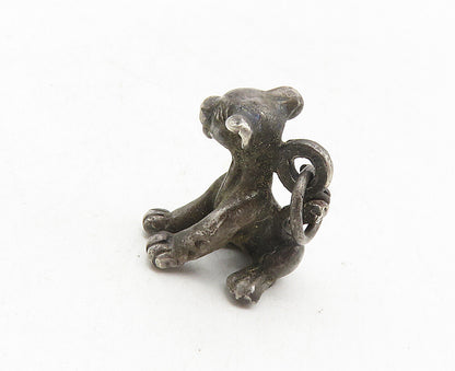 925 Sterling Silver  Vintage Simba Lion King Pendant (MOVING TAIL)  PT7028